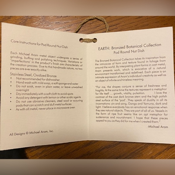 Michael Aram Round Pod Nut Dish - Picture 4 of 6